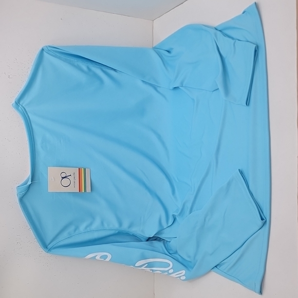 OCEAN PACIFIC RASHGUARD MEDIUM LIGHT BLUE - Picture 7 of 9